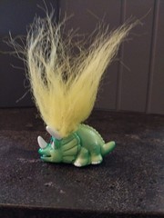 Lot Of 2-Land Of The Trolls-Troll O Saurus+Green Dinosaur