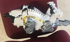 Power Rangers In Space Silver Titanus Carrier Zord with Damaged Box (As-Is)