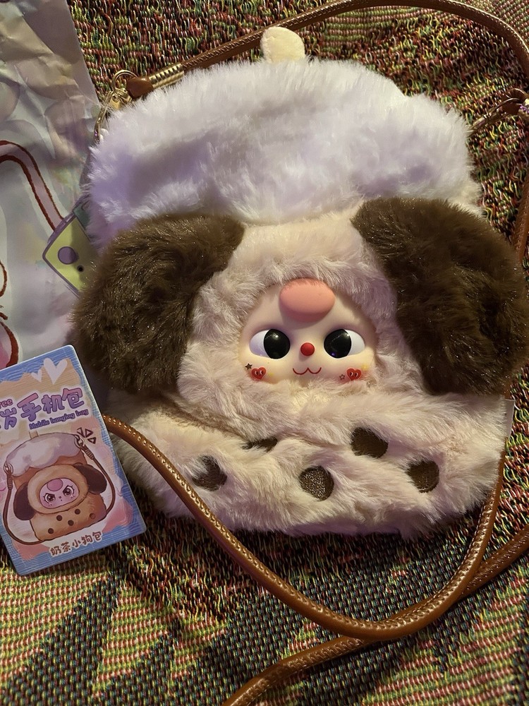 [Authentic] Baby Three-Phone Bag Boba Tea Plush Blind Box BAG + CARD Only US