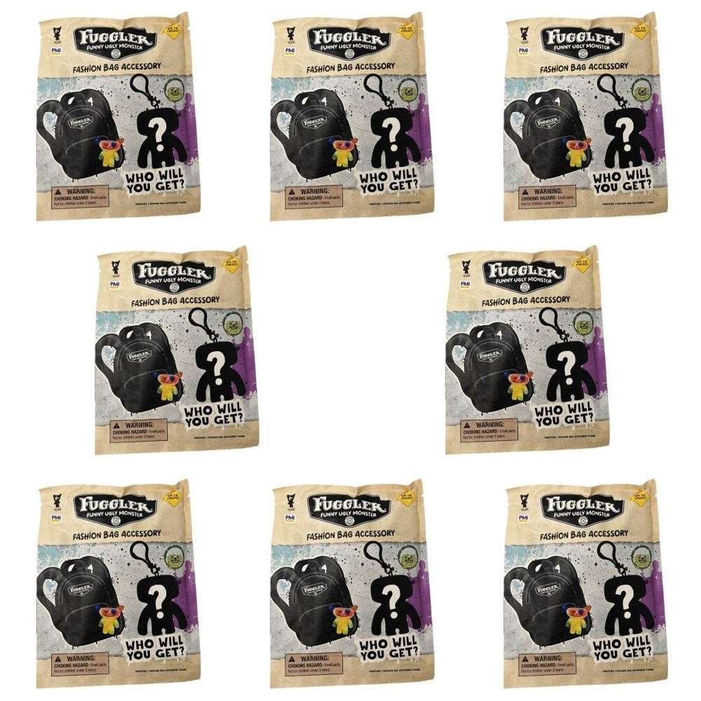 Fuggler Funny Ugly Monster Fashion Bag Accessory Figure – Lot of 8 Blind Bags
