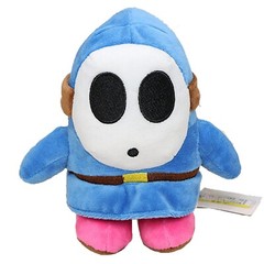 5X Black Green Yellow Blue Red Shy Guy Super Mario Bros Plush Toy Figure Doll 6″
