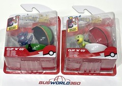 POKEMON Clip ‘N’ Go Balls ZORUA + Dusk Ball & TURWIG + Poke Ball – LOT of 2x NEW