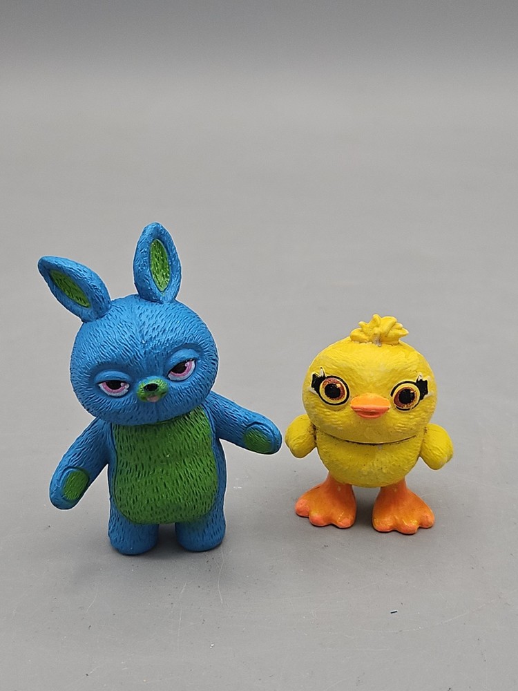 DISNEY PIXAR TOY STORY 4 FRIENDS BUNNY & DUCKY ACTION FIGURES Mattel 2″