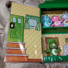 Lot (12) Care Bears 1980s Era Vintage 3.5″/2.5″ Plastic Dolls w Collector’s Case
