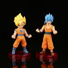 4pcs/Set Anime Dragon Ball Z Son Goku Vegeta Action Mini Figure Super Saiyan