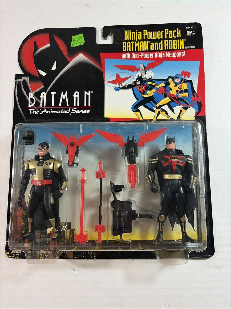 1994 Kenner Batman The Animated Series: Batman & Robin Ninja Power Pack; MOC