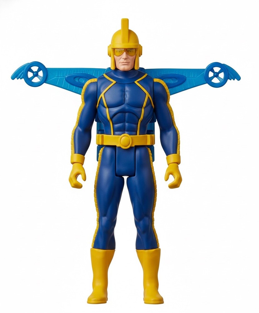 Micronauts Commander Rann 3D Custom figure w/ Jet pack – Unpainted Kit