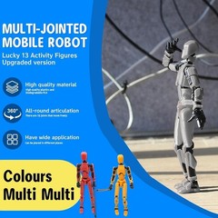 6 Pack Action Figures Plastic 3D Printed Multi-Jointed Poseable Toys for Play…