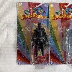 McFarlane DC Super Friends Wonder Woman, Batman, & Superman Red Platinum Figures
