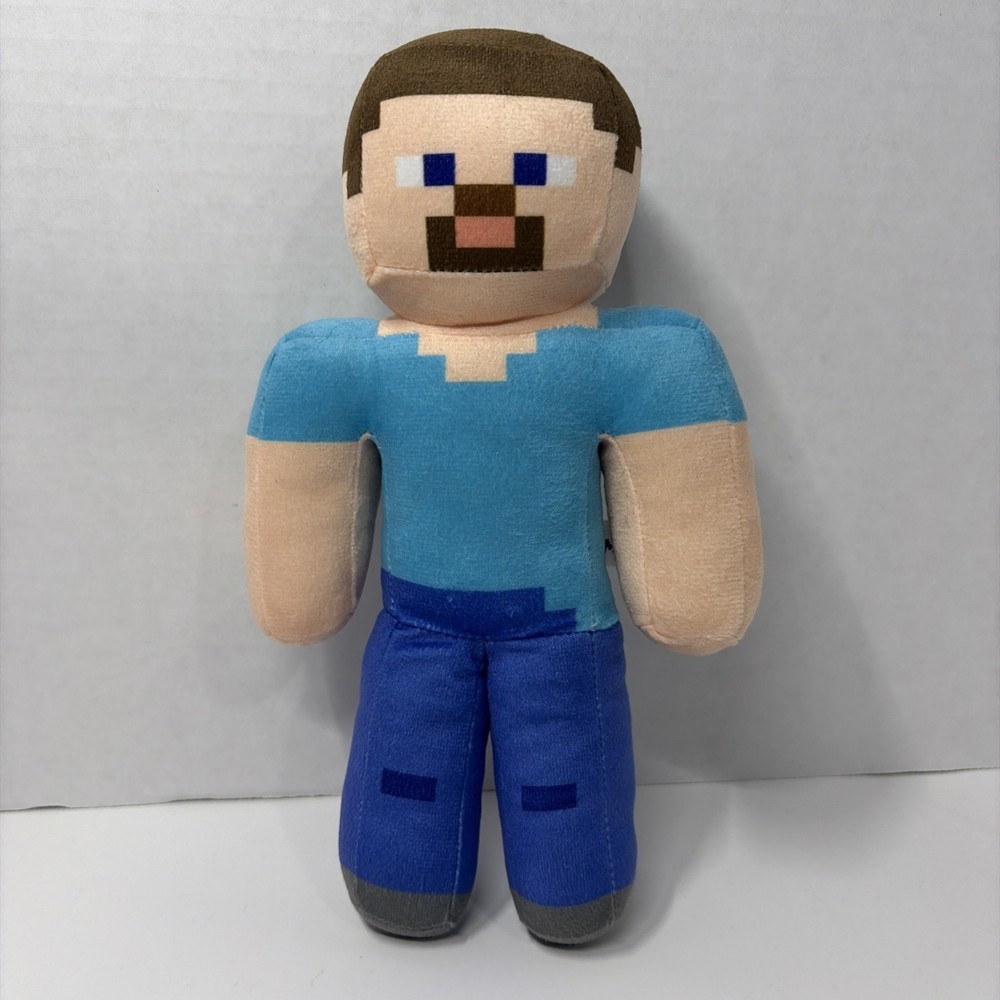 Minecraft Steve Plush Toy Factory 9″ Stuffed Doll Figure Mojang Video Game