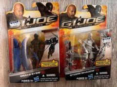 Lot of 2 G.I. JOE Retaliation Ultimate Storm Shadow & Snake Eyes 2011 NEW