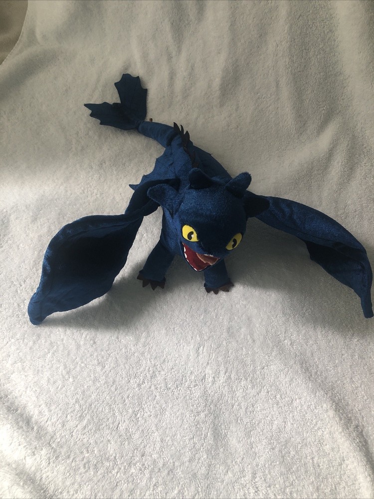 Posable How To Train Your Dragon Toothless Nightfury Plush Dreamworks Studio 16”