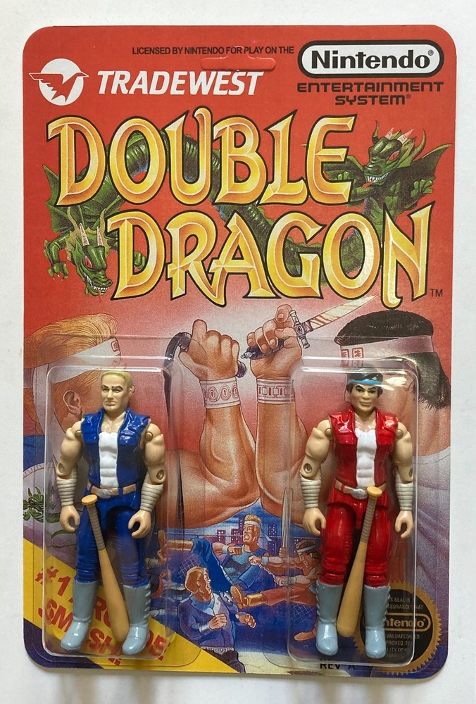 Custom made Double Dragon 3 3/4 Vintage Style Action Figures Double Pack