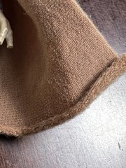 VINTAGE STAR WARS ROTJ RETURN OF THE JEDI 1983 SQUID HEAD ORANGE BROWN CAPE READ