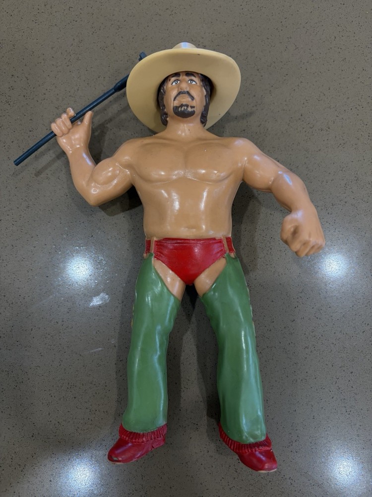 Vintage 1986 WWF LJN Terry Funk Figure Includes Hat And Branding Accessories