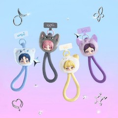 POP MART aespa Fluffy Club Series Vinyl Plush Doll Pendant Card Holder Blind Box