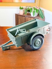 Vintage 1965 Hasbro GI JOE Official Military Jeep & Trailer 7000 Patent Pending