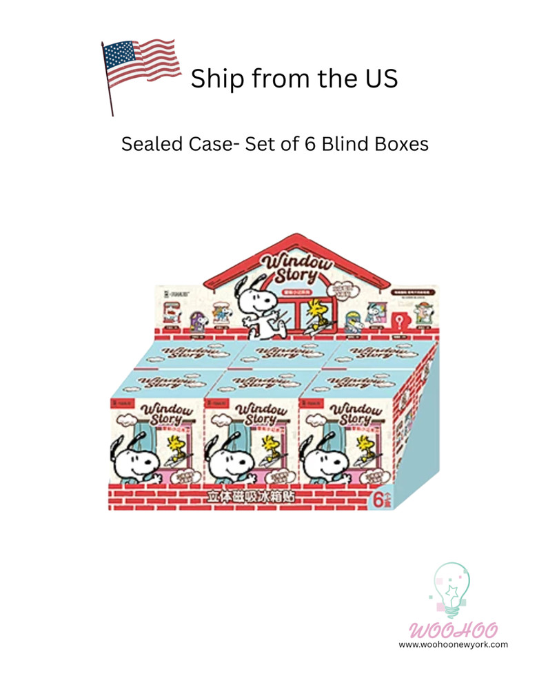 💡 M&G Shop x Peanuts Snoopy Window Story Series Fridge Magnet Blind Box Toy