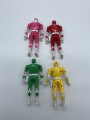 Vintage Power Rangers Figure Lot Flip Head Pink Red Green Yellow Peckster Zedd