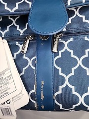 JJ Cole Backpack Diaper Bag Navy Arbor NEW with Defect See Last Picture