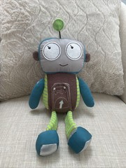 Bits i Bots Botsy Robot Marv Plush Rattle Toy 12”