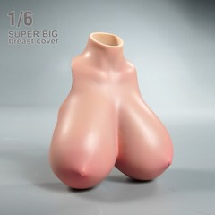 1/6 Female Suntan Huge Breast Kits Cover Model Fit 12” PH TBL Figure Body Doll