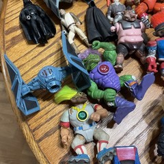 100+ 90’s loose action figure lot Snake Man Capcom Mega Man, Bandai, TMNT Marvel