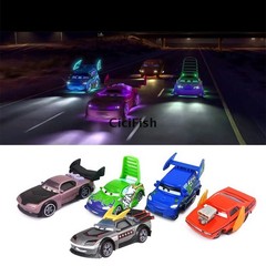 Disney Pixar Cars Electroplated Metal Toy Cars King Airplane Diecast Model Gifts