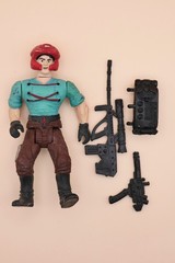 Vintage Action Figures Lot: Original Toy Island & Polish Action Force Evanplast