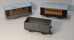 Thomas Trackmaster Toby Henrietta Troublesome Truck Train 2006 Hit Toy Works