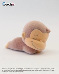 Curious George Osaru Flocky Fuzzy Figures Gachapon (Full 4-Set)