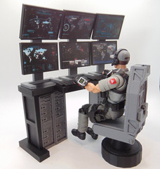 Custom 1:12 Tactical Map Surveillance Command Center Computer Screen Upgrades
