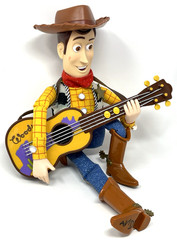 Disney Pixar Toy Story 2 Strummin’ Singin’ Woody Doll Guitar & Hat 1999 Works