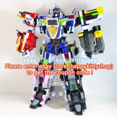 Miniforce Super Cops 15″ Justice Titan Combiner Robot Figure Police Vehicle Toys