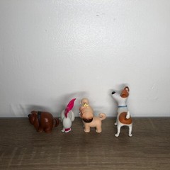 The Secret Life of Pets Toys Figures Lot Cake Toppers Duke Princess Daisy Max 4