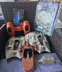 Vtg 1980’s Star Wars Battleships Action Fleet Lot Pre Owned Condition 4 Parts #E
