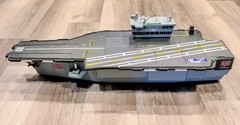 GI Joe USS Saratoga Aircraft Carrier Lights Sounds and Motor All Work 33″