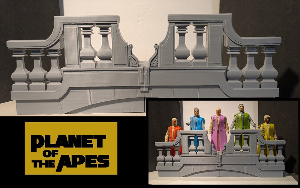 Beneath the Planet of the Apes – Mego Scale – Mutant Balcony -(no figs)