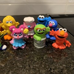 Sesame Street Workshop Lot Of 11 Figures 3” Tall Hasbro 2013-2021 EUC