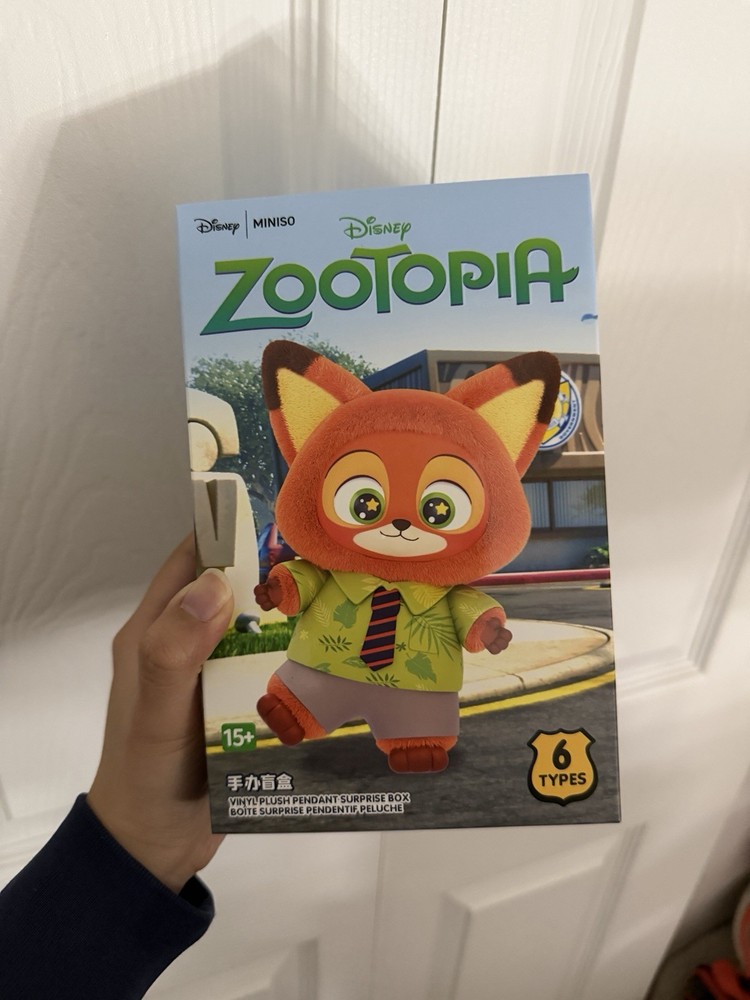 MINISO Zootopia Series doll Vinyl Plush Pendant Blind Box confirmed Figure Toy