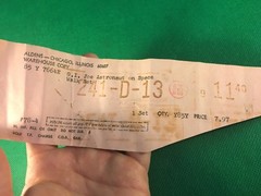 VINTAGE 1964 GI JOE — 1969 ADVENTURES OF : SPACEWALK MYSTERY SALE RECEIPT PAPER