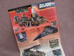 GI JOE COBRA 1987 Foldout ADVERTISING BROCHURE HASBRO Products Battle Force 2000