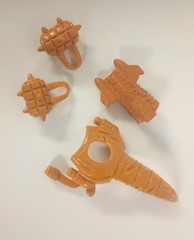 Vtg Extreme Dinosaurs Bullzeye LAUNCHER gold gun weapon accessory part Lot