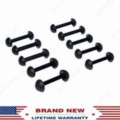(10) For Motu Leg Band Replacement Connectors For vintage figures Black Rubber