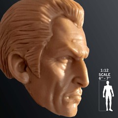 Dr. Phibes House Of Wax Vincent Price Custom Head Cast 1:12th scale