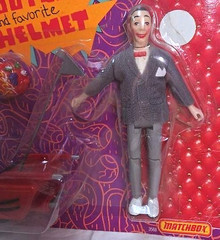 1988 Matchbox Playhouse Pee-Wee Herman, Scooter & Helmet Figure Set Sealed READ