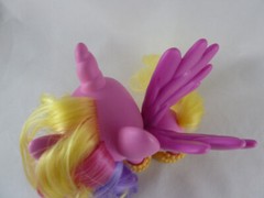 My Little Pony Princess Cadance in pretty yellow shoes. 6″ Tall Hot pink