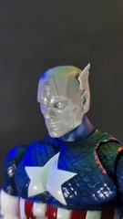 Custom 3D-printed Mafex Marco Checchetto Styled Captain America Heads