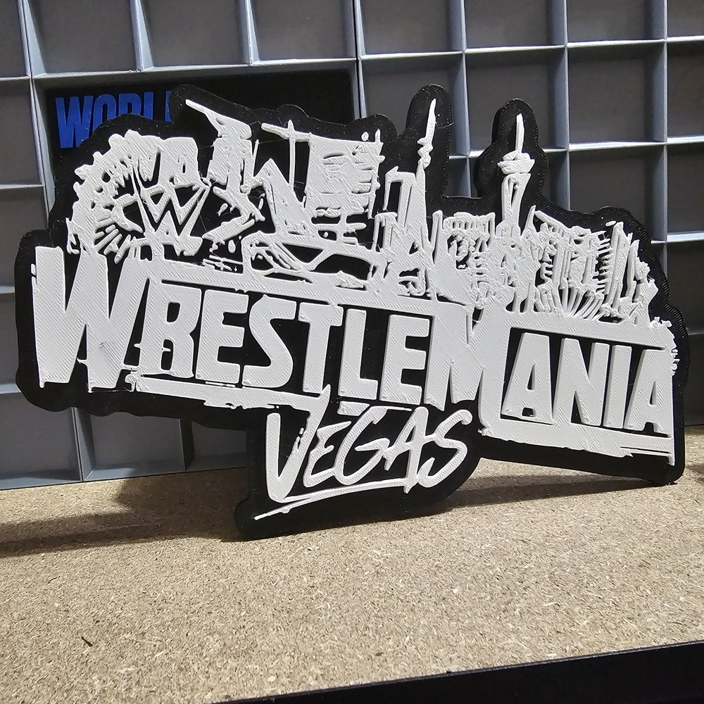 WWE Mattel WrestleMania 42 Vegas Large Logo Accessory