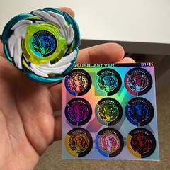 Beyblade X: CUSTOM CX Recolor Set Stickers